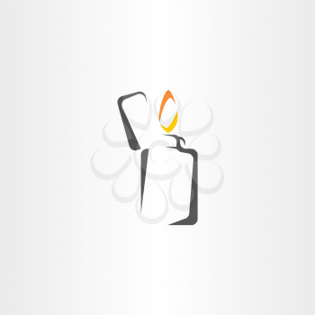 lighter icon symbol vector stylized sign element
