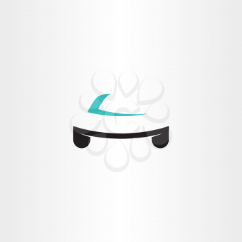 race car icon symbol logo element vector design