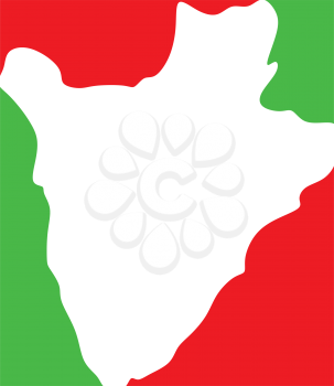 burundi map logo icon country vector