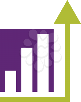 business growth chart logo vector icon 