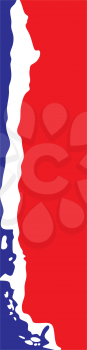 chile map logo vector icon 