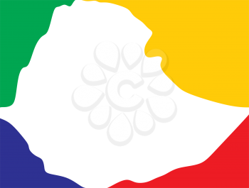 ethiopia map logo icon vector design 