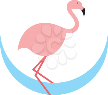 flamingo logo icon design symbol 