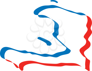 haiti map icon vector symbol 