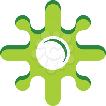 microbe icon green micro germ logo 