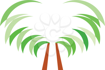 palm tree vector illustration logo icon design 