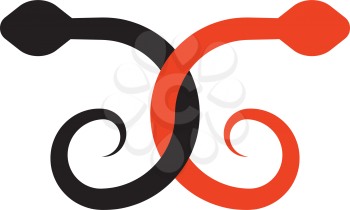 snakes letter x logo symbol icon 