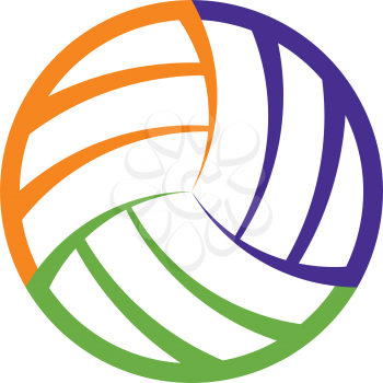 volleyball ball logo vector icon sign 