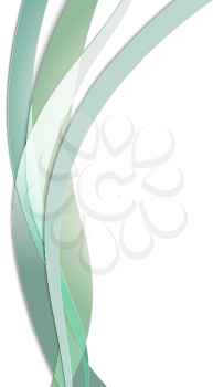 Colored wavy vector illustration. Abstract template design.