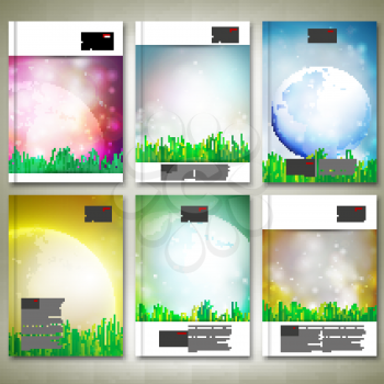 Abstract world globe background. Brochure, flyer or report for business, template vector.
