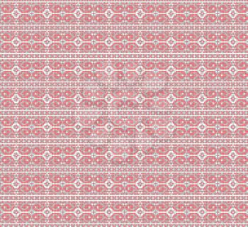 Traditional national embroidered seamless pattern. Abstract vector texture.