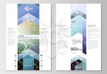 Blog graphic business templates. Page website design template, easy editable, abstract flat layout. DNA molecule structure, science background. Scientific research, medical technology
