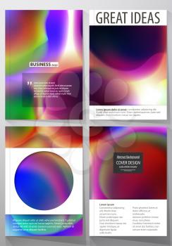 Business templates for brochure, magazine, flyer, booklet or annual report. Cover design template, easy editable vector, abstract flat layout in A4 size. Colorful design background with abstract shape