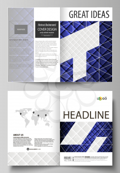 Business templates for bi fold brochure, magazine, flyer, booklet or annual report. Cover design template, easy editable vector, abstract flat layout in A4 size. Shiny fabric, rippled texture, white a