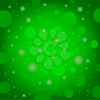 The circular random effects green dark bokeh background