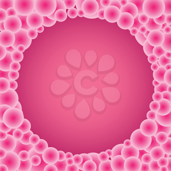 The beautiful simple many buble gradient circles pink hole. Backdrop for love romantic quotes