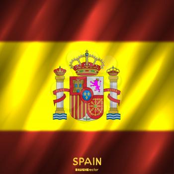 National Spain flag background. Country Spanish standard banner backdrop