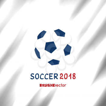 Soccer tournament logo vector illustration. Football ball sign symbol