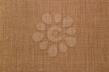 Brown sack bag texture background. Cotton material backdrop. Vintage decoration wallpaper