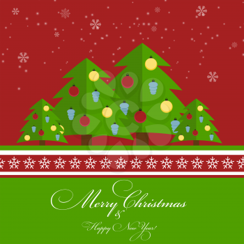 Abstract Christmas and New Year Background. Vector Illustration EPS10