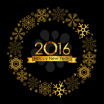2016 New Year Background. Vector Illustration EPS10