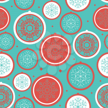 Abstract Christmas and New Year Seamless Pattern Background. Vector Illustration EPS10