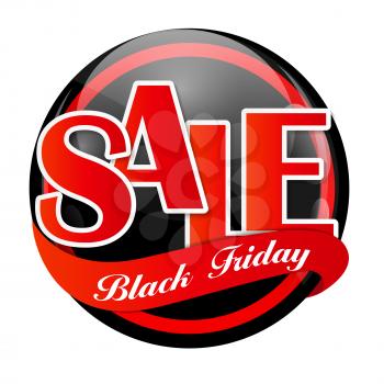 Label Black Friday Sale Vector Illustration EPS10