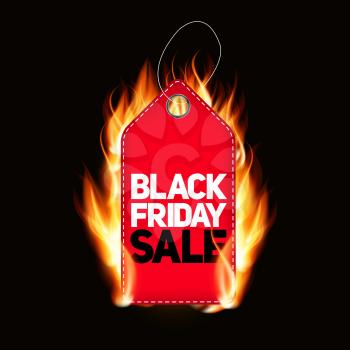 Black Friday Sale Label Vector Illustration EPS10