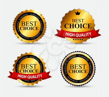 Best Choice Label Set Vector Illustration EPS10