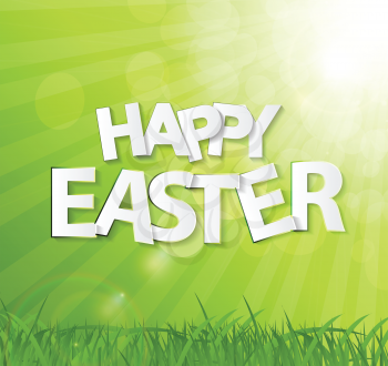 Happy Easter Spring Background Vector Illustration EPS10