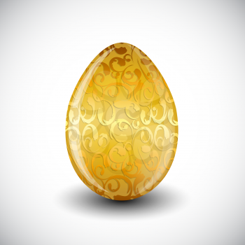 Beautiful Easter Egg Isolated Vector Illustration EPS10
