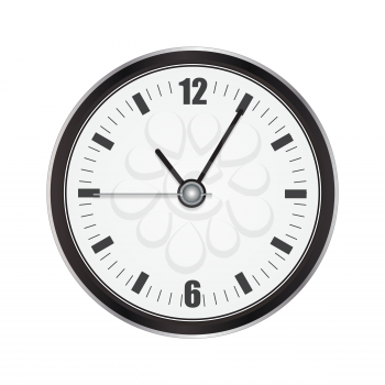 Realistic Watch. Isolated on White Vector Illustration EPS10
