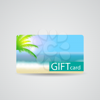 Abstract Beautiful Gift Card Design, Vector Illustration.