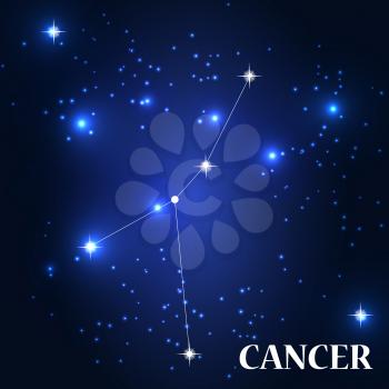 Symbol: Cancer Zodiac Sign. Vector Illustration. EPS10