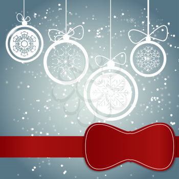 Christmas Snowflakes Background Vector Illustration. EPS10