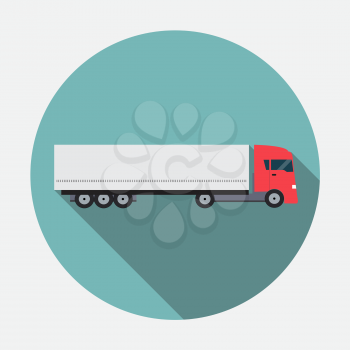 Ftat Truck Vector Illustration EPS10