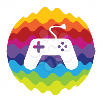 Game and Fun Rainbow Color Icon for Mobile Applications and Web Vector Illustration EPS10