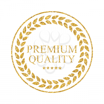 Art Golden Medal Icon Sign Premium Quality Vector Illustration EPS10
