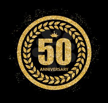 Template 50 Years Anniversary Vector Illustration EPS10