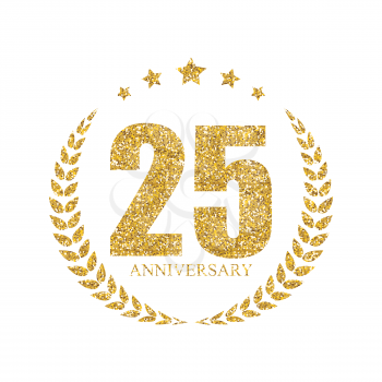 Template 25 Years Anniversary Vector Illustration EPS10