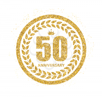 Template 50 Years Anniversary Vector Illustration EPS10