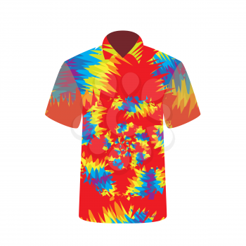 Colorful  T-shirt depicting abstract psychedelic. Vector Illustration. EPS10