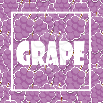 Background from Violet Grapes. Vector Illustration. EPS10