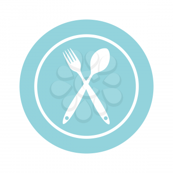 Background with Forks, Spoons. Vector Illustration EPS10