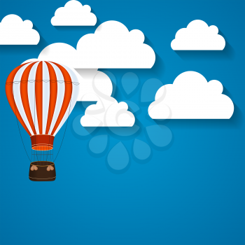 Air Balloon Background Vector Illustration EPS10