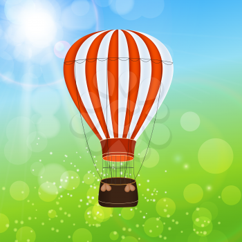 Air Balloon Background Vector Illustration EPS10
