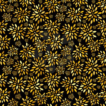 Flower Leaves Pattern Background Vector Illustration EPS10
