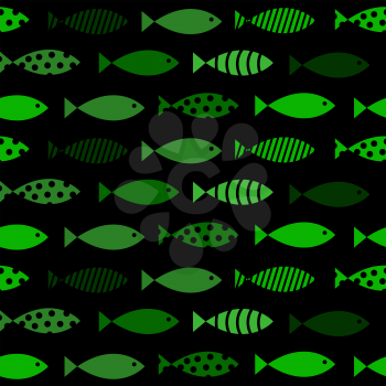 Mult Fish Seamless Pattern Background Vector Illustration EPS0