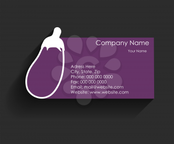 Template for Business Card Vector Illustration for you