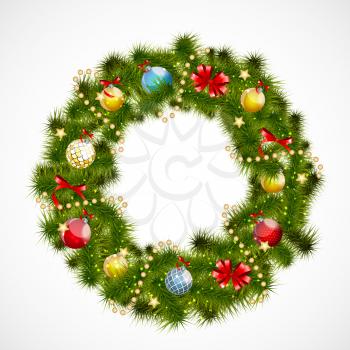 Abstract beauty Christmas and New Year background. Vector illustration. EPS10
